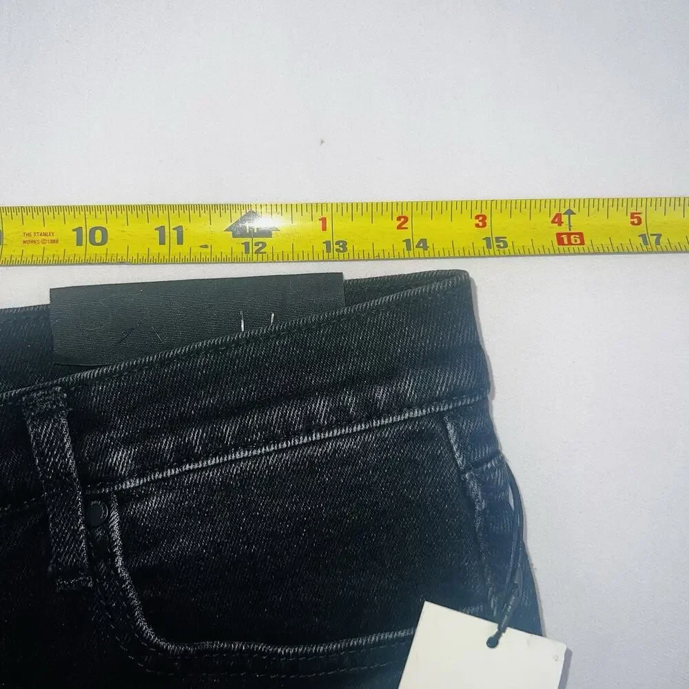 NWT Just Black Denim Wide Leg Jeans Women’s 29 Black High Rise USA - Picture 10 of 10